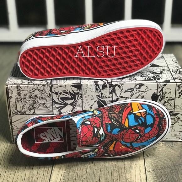 NWT VANS&Marvel Classic Slip ON Spider ManW AUTHEN - Picture 7 of 8